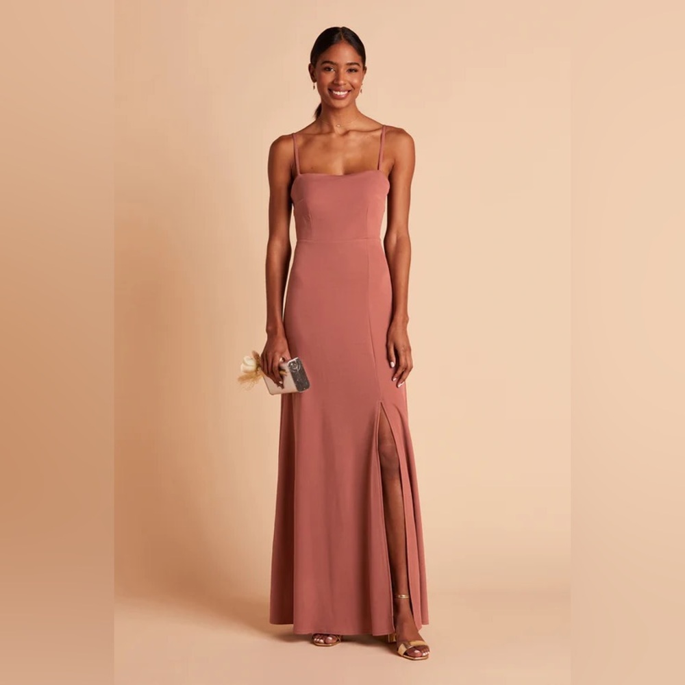 Birdy Grey crepe fabric dusty rose dress